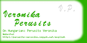 veronika perusits business card